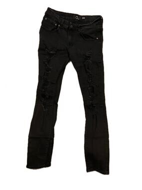 RPM Black Slim Cut Jeans Mens 32x32